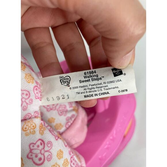 My Little Pony Plush Walking Sweet Steps Pink Hasbro 2005 Toy Walker Light Sound - Picture 12 of 13